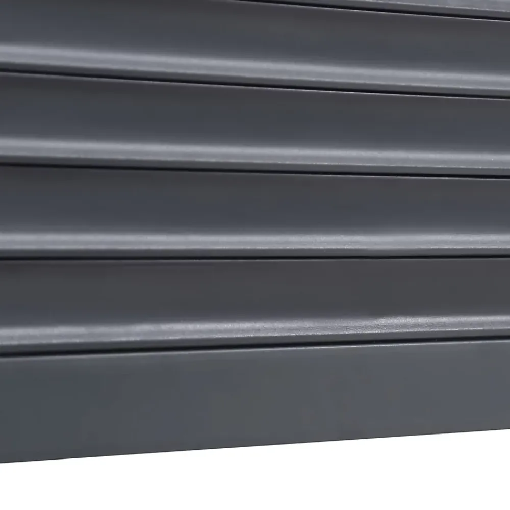 Fortia Volet roulant solaire aluminium anthracite - ouverture motorisée - - l.100 x H.125 cm- Volet Roulant