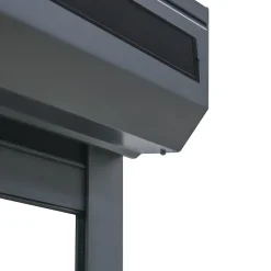 Fortia Volet roulant solaire aluminium anthracite - ouverture motorisée - - l.140 x H.215 cm- Volet Roulant