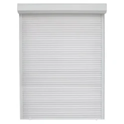 Fortia Volet roulant uPVC blanc - ouverture manuelle par sangle - - l.120 x H.175 cm- Volet Roulant