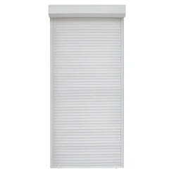 Fortia Volet roulant uPVC blanc - ouverture manuelle par sangle - - l.80 x H.215 cm- Volet Roulant