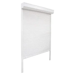 Fortia Volet roulant uPVC blanc - ouverture manuelle par sangle - - l.90 x H.135 cm- Volet Roulant