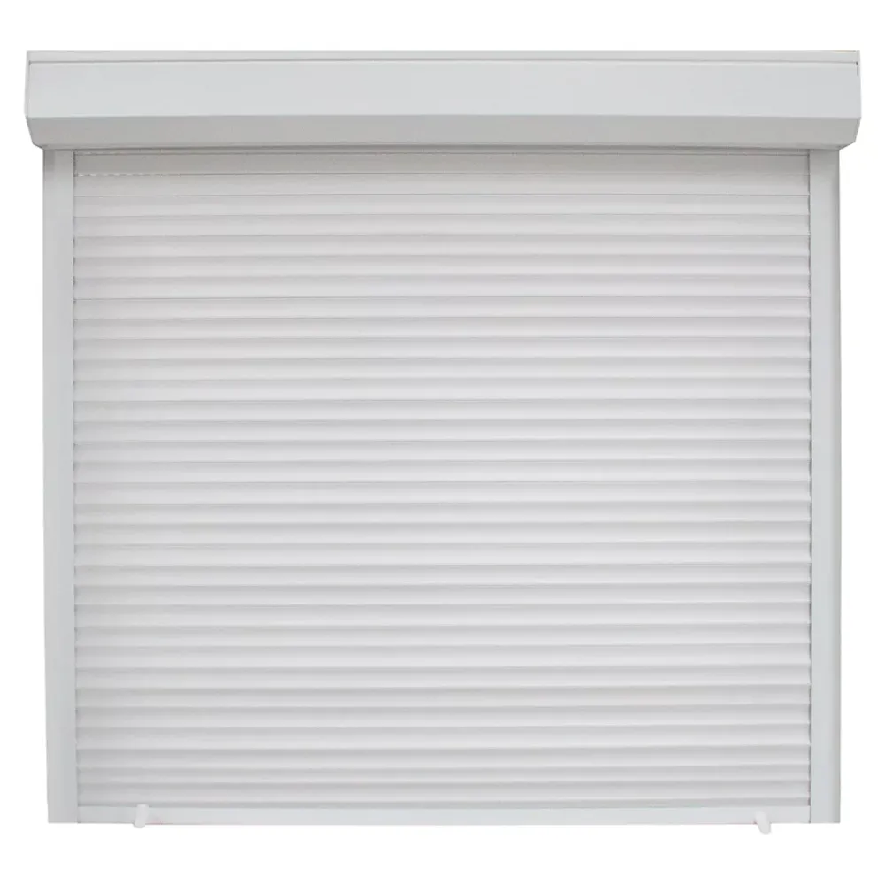 Fortia Volet roulant uPVC blanc - ouverture manuelle par sangle - - l.120 x H.135 cm- Volet Roulant