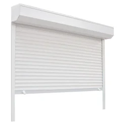 Fortia Volet roulant uPVC blanc - ouverture manuelle par sangle - - l.100 x H.115 cm- Volet Roulant