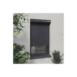 Volet-Moustiquaire Volet Roulant<Volet solaire alu radio H 130 cm x L 120 cm Gris