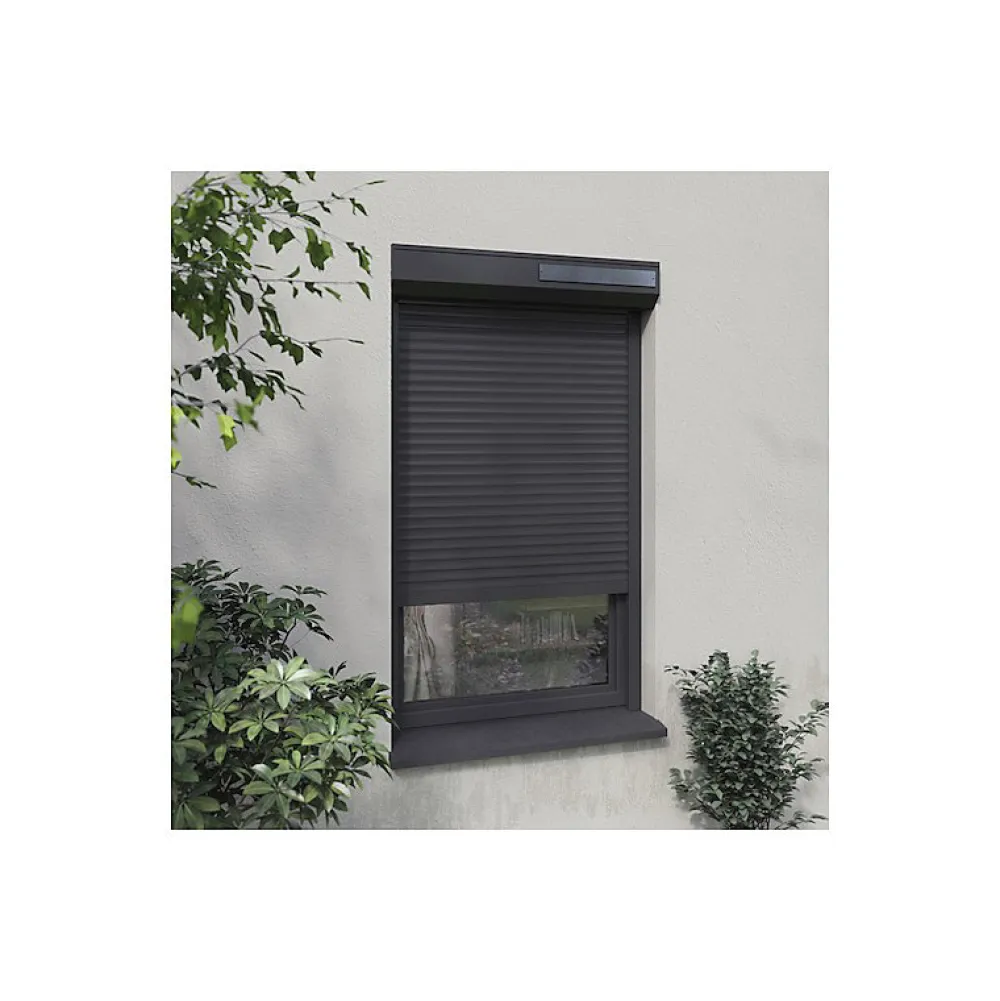 Volet-Moustiquaire Volet Roulant<Volet solaire alu radio H 130 cm x L 120 cm Gris