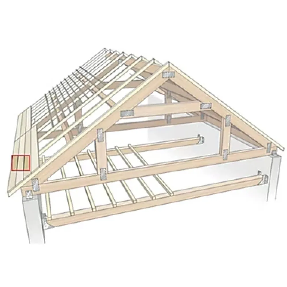 Volige traitée 150 x 14 mm L.4 m classe 2- Bois De Charpente