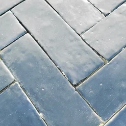 Concept Mosaïque Véritable BEJMAT artisanal marocain 4.5 x 14.5 cm NOIR- Faïence Unie|Faïence Pour Cuisine