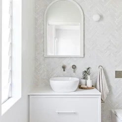 Concept Mosaïque Faïence Pour Cuisine|Faïence Pour Pièce À Vivre<Véritable BEJMAT artisanal marocain 4.5 x 14.5 cm BLANC