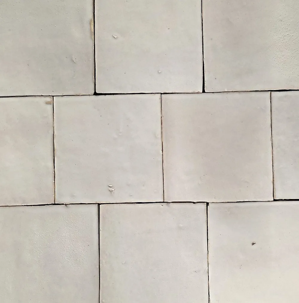 Concept Mosaïque Carrelage Mural Pour Pièce À Vivre<Véritable carreau zellige marocain 10x10 cm BLANC CASSÉ