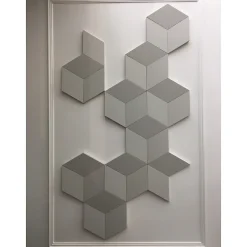Orac Decor Panneau Mural Décoratif<W100 ROMBUS - élément décoratif pour former des motifs et des combinaisons - 25.8x15x2,9cm (L x l x h) A l'unité