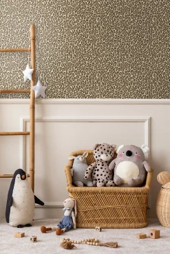 Walls4You Papier Peint<papier peint peau de léopard beige - 53 cm x 10.05 m - 935328