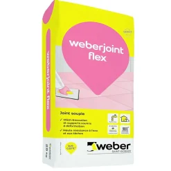 Weber . JOINT FLEX - Sac de 5 Kg - GRIS CIMENT- Joint Carrelage Sol
