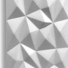 Ikhemalarka 8x - 4m2 panneaux muraux 3D en polystyrène XPS flexibles 100 x 50 cm Revêtement mural et de plafond moderne Brillant White- Panneau Mural Décoratif