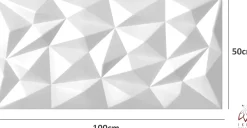 Ikhemalarka 8x - 4m2 panneaux muraux 3D en polystyrène XPS flexibles 100 x 50 cm Revêtement mural et de plafond moderne Brillant White- Panneau Mural Décoratif