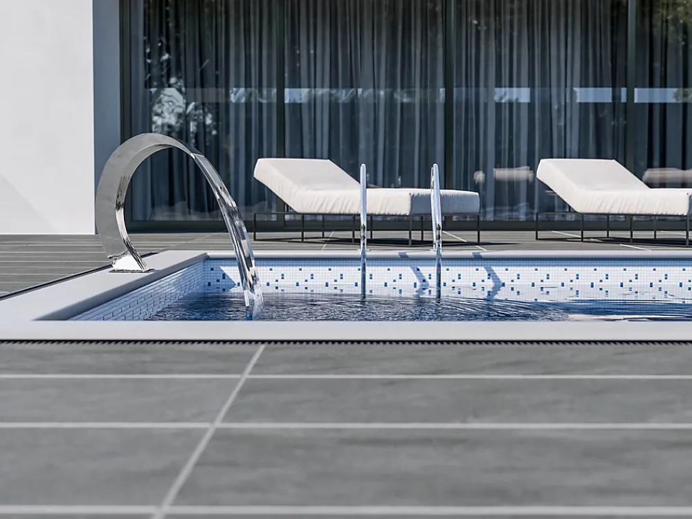 Allocarrelage Carrelage Extérieur Et Terrasse<60x120 Dalle 2cm Pietra Serena Anthracite Extérieur R11 -