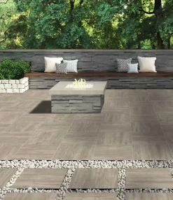 Allocarrelage 60x60 Lot 2 Dalles Ép. 20mm Effet Bois GMP 700 Beige R11 - Alocarrelage- Carrelage Extérieur Et Terrasse