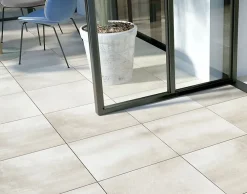 Allocarrelage 59x59 Lot 2 Dalles ép. 20mm Béton Blanc R11 -- Carrelage Extérieur Et Terrasse
