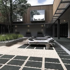 Allocarrelage Carrelage Extérieur Et Terrasse<60x60 Lot 2 Dalles ép. 20mm Gres Pierre Carbone R11 -